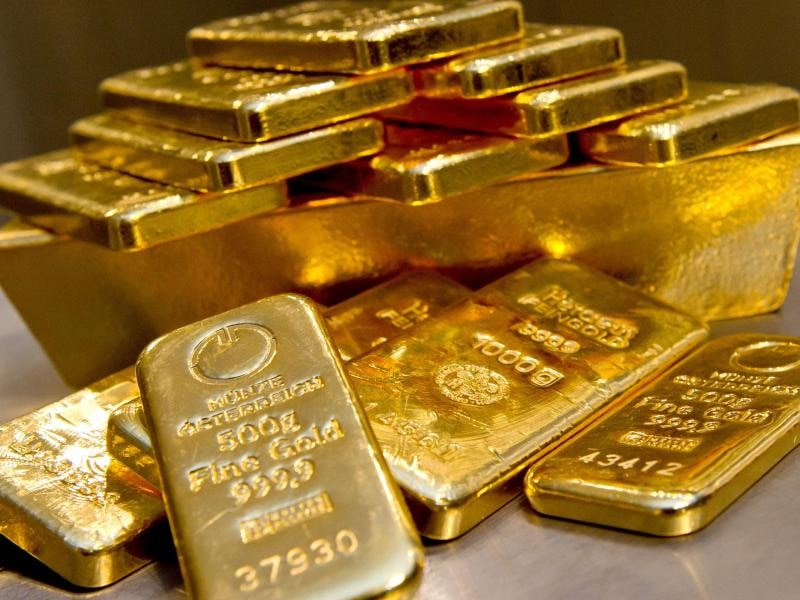 Edelmetallbarren verschiedener Grössen